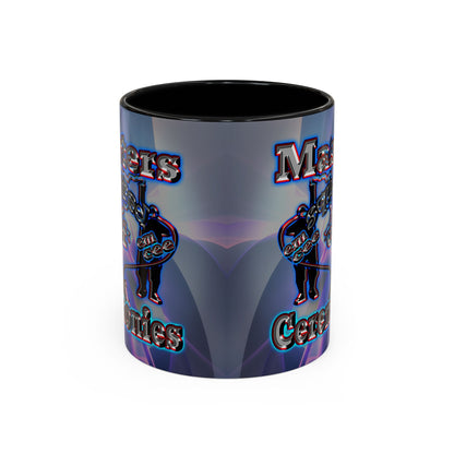 em cee squared - Accent Mug (grey-pink wave)