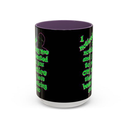 noticed you noticing - Accent Mug (black)