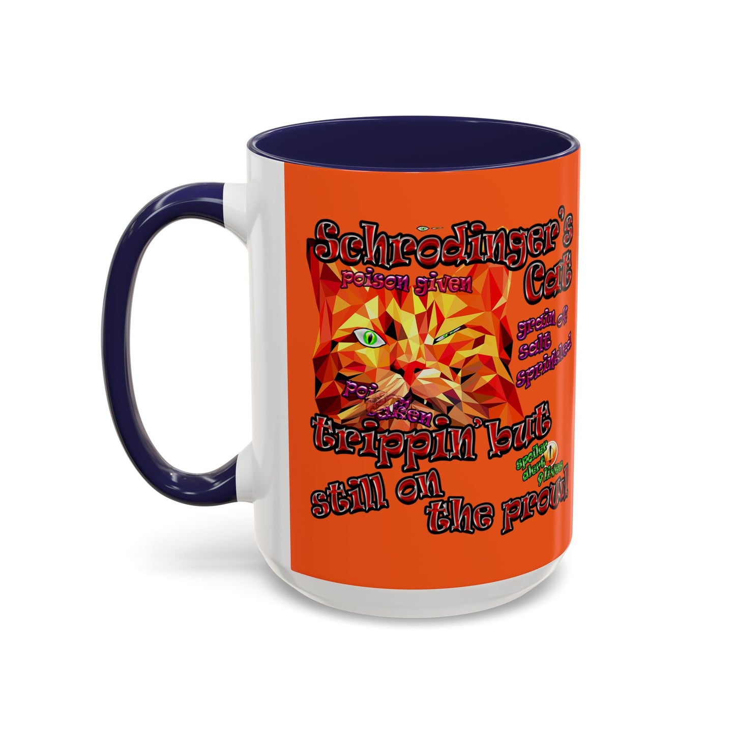 schrodinger's cat - Accent Mug (orange)