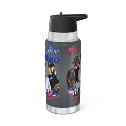 rw&b lives matter - Gator Tumbler, 32oz  (grey-light grey)