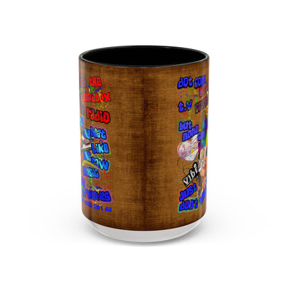 drop the beat - Accent Mug (brown papyrus)