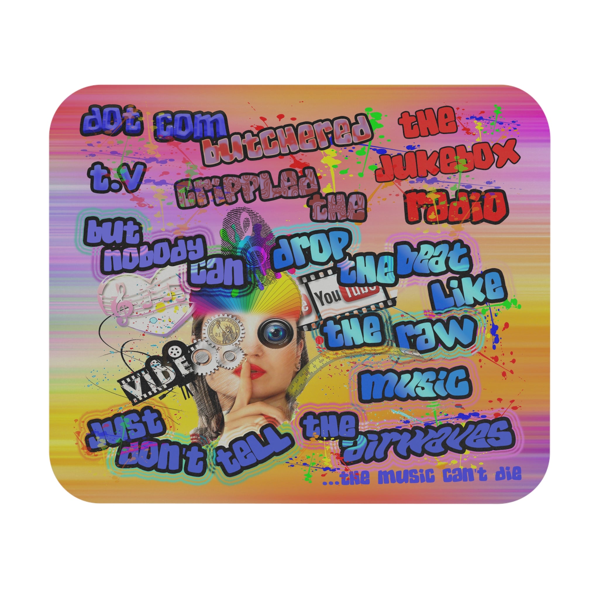 drop the beat - Mouse Pad (Rectangle) (color blur)