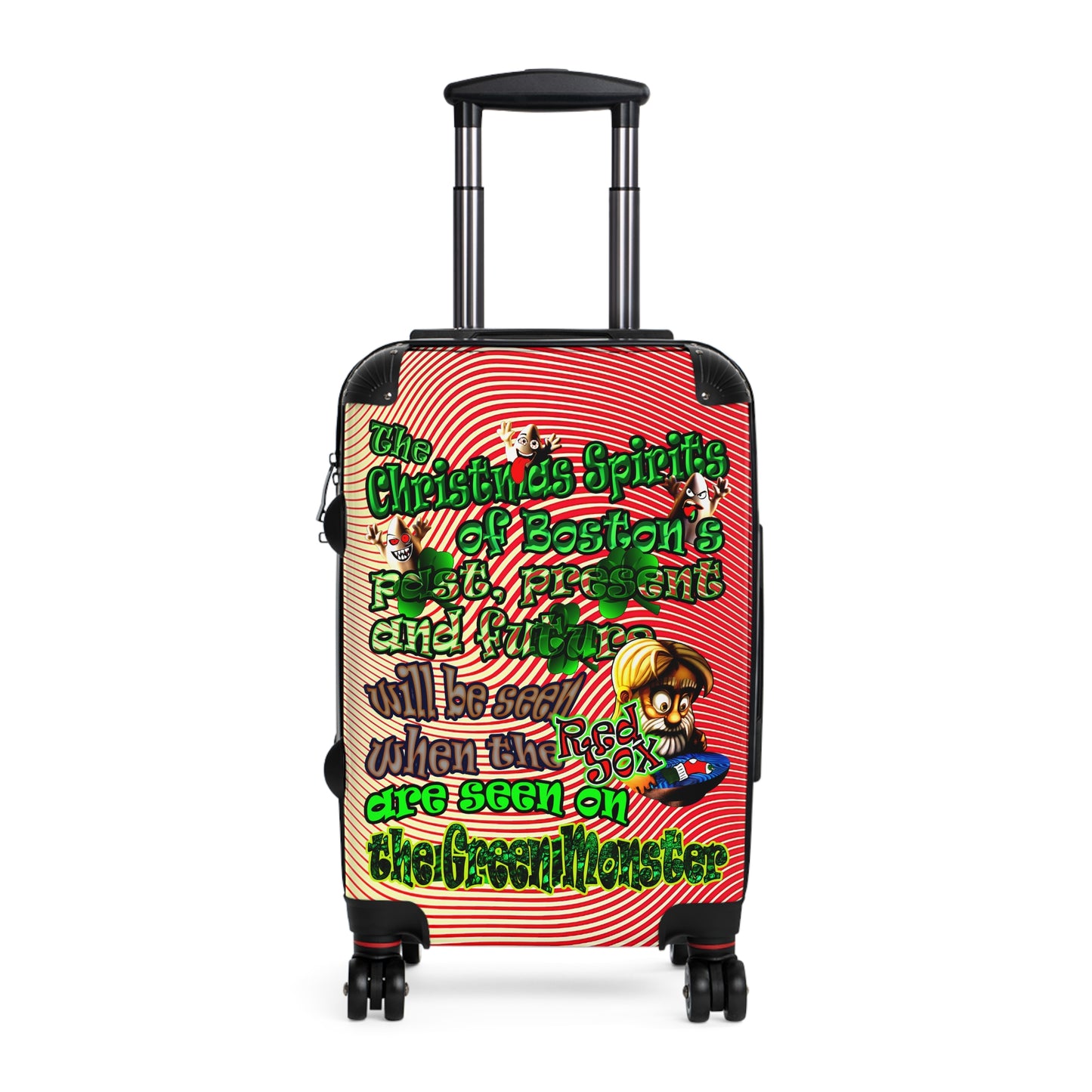 christmas spirits of boston - Suitcase (yellow-orange wave)
