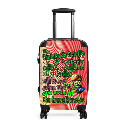 christmas spirits of boston - Suitcase (yellow-orange wave)