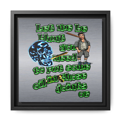 og - framed canvas art (brushed nickel)