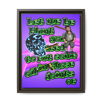 og - framed canvas art (purple-pink wave)