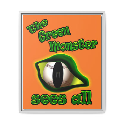 green monster - framed canvas art (crusta)