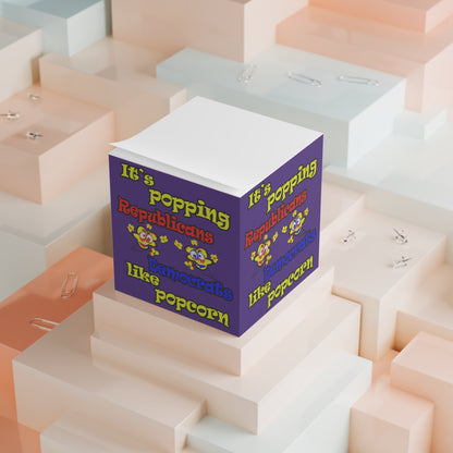 popping like popcorn - note cube (purple)