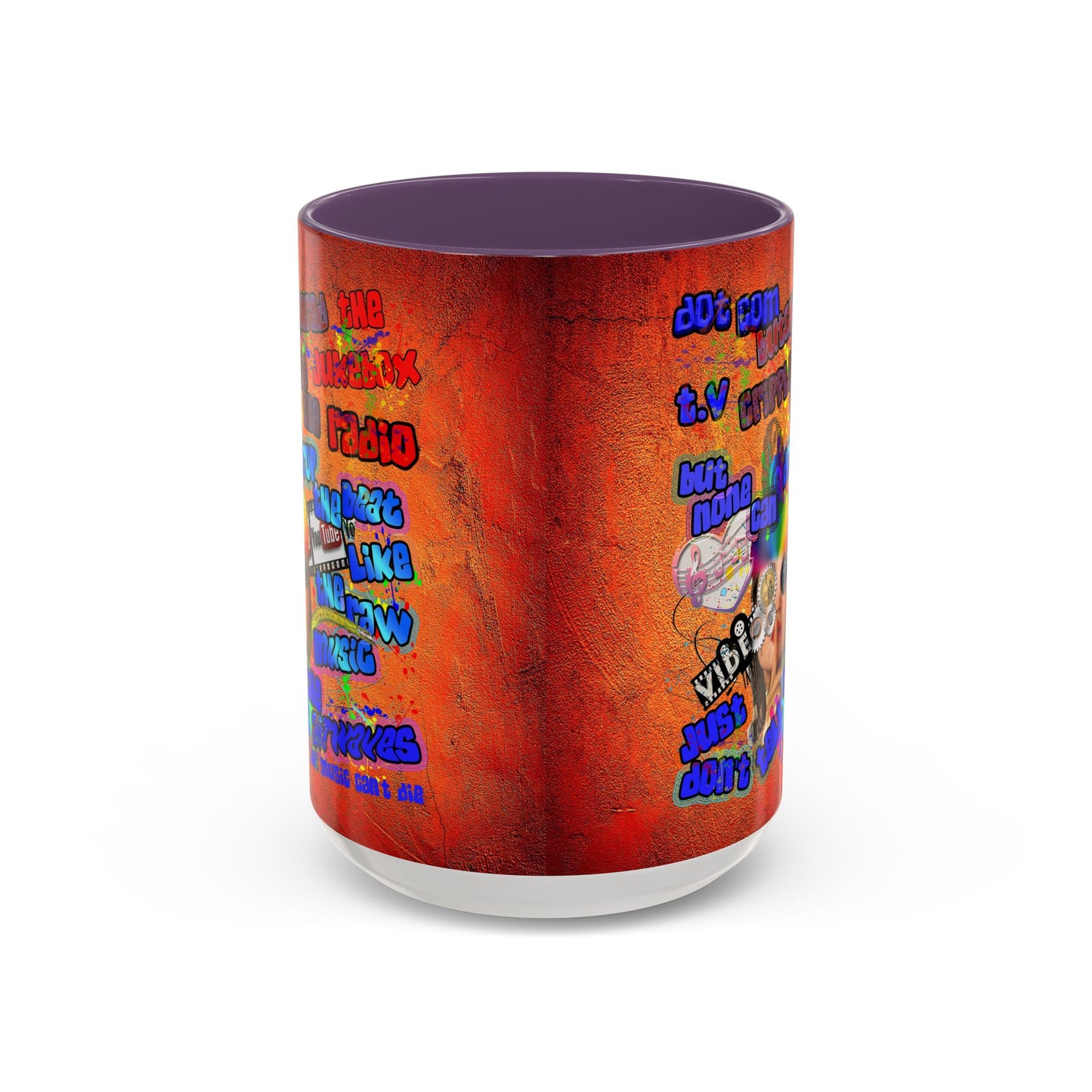 drop the beat - Accent Mug (burnt orange)