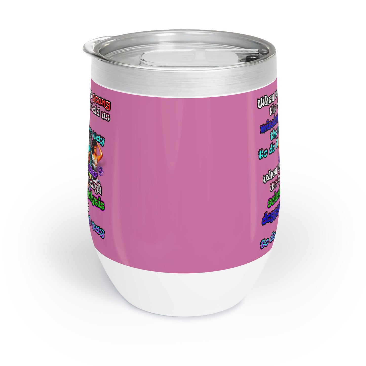 doggystyle - Chill Wine Tumbler (light pink)