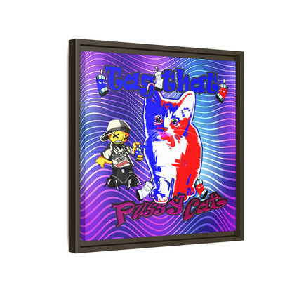 tag that - framed canvas art (purple wave)