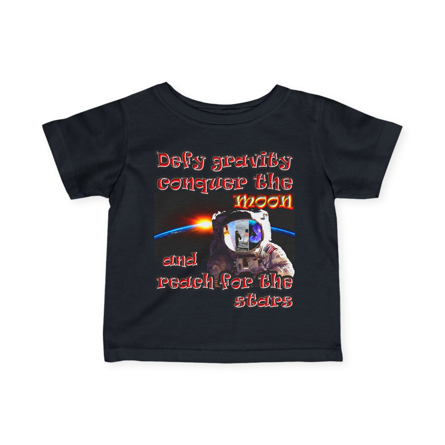 defy conquer reach - Infant Fine Jersey Tee
