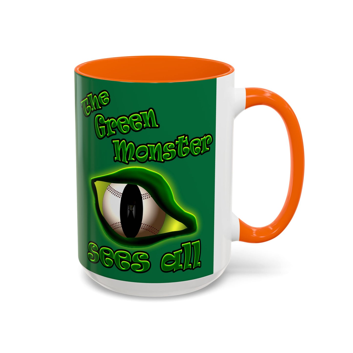 green monster - Accent Mug (dark green)
