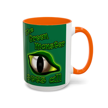 green monster - Accent Mug (dark green)