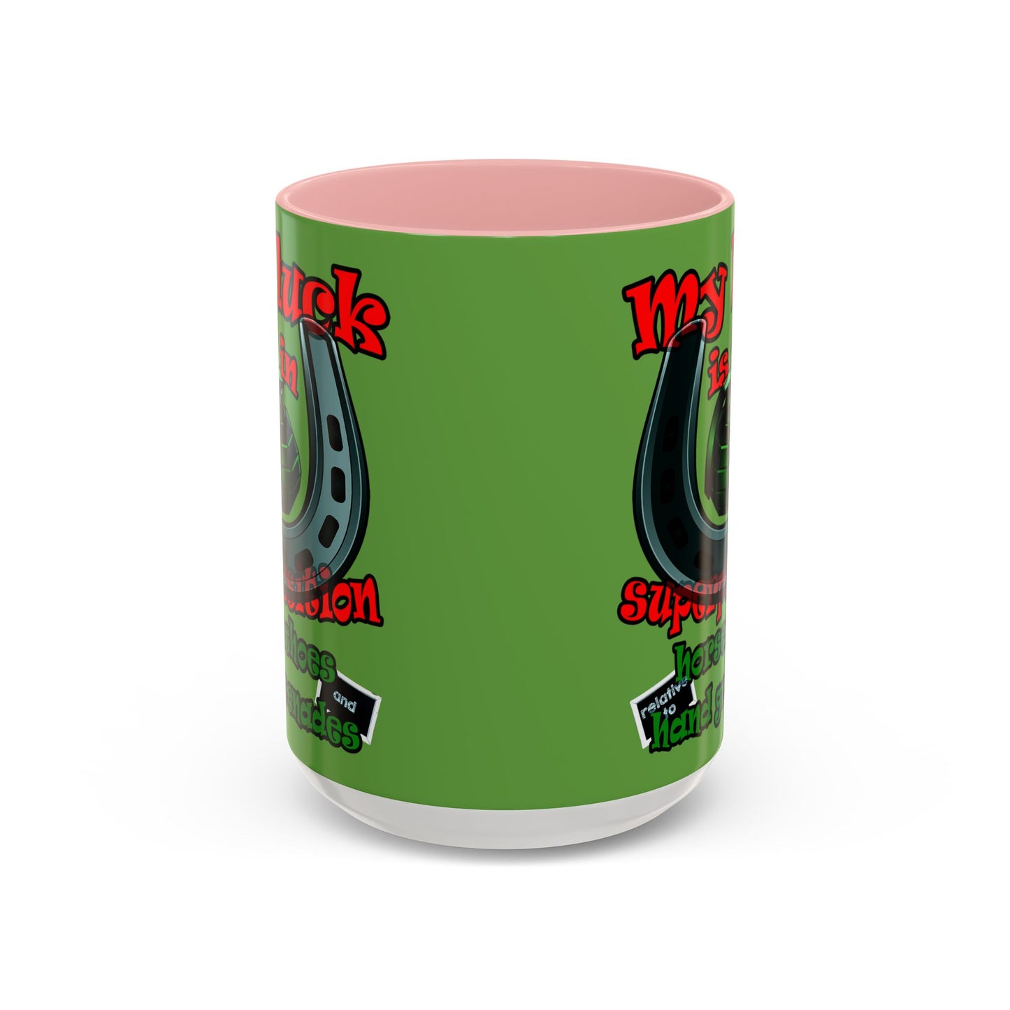my luck - Accent Mug (green)