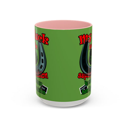 my luck - Accent Mug (green)