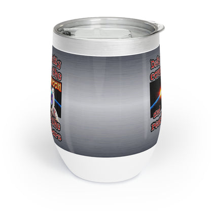 defy conquer reach - Chill Wine Tumbler (brushed nickel)