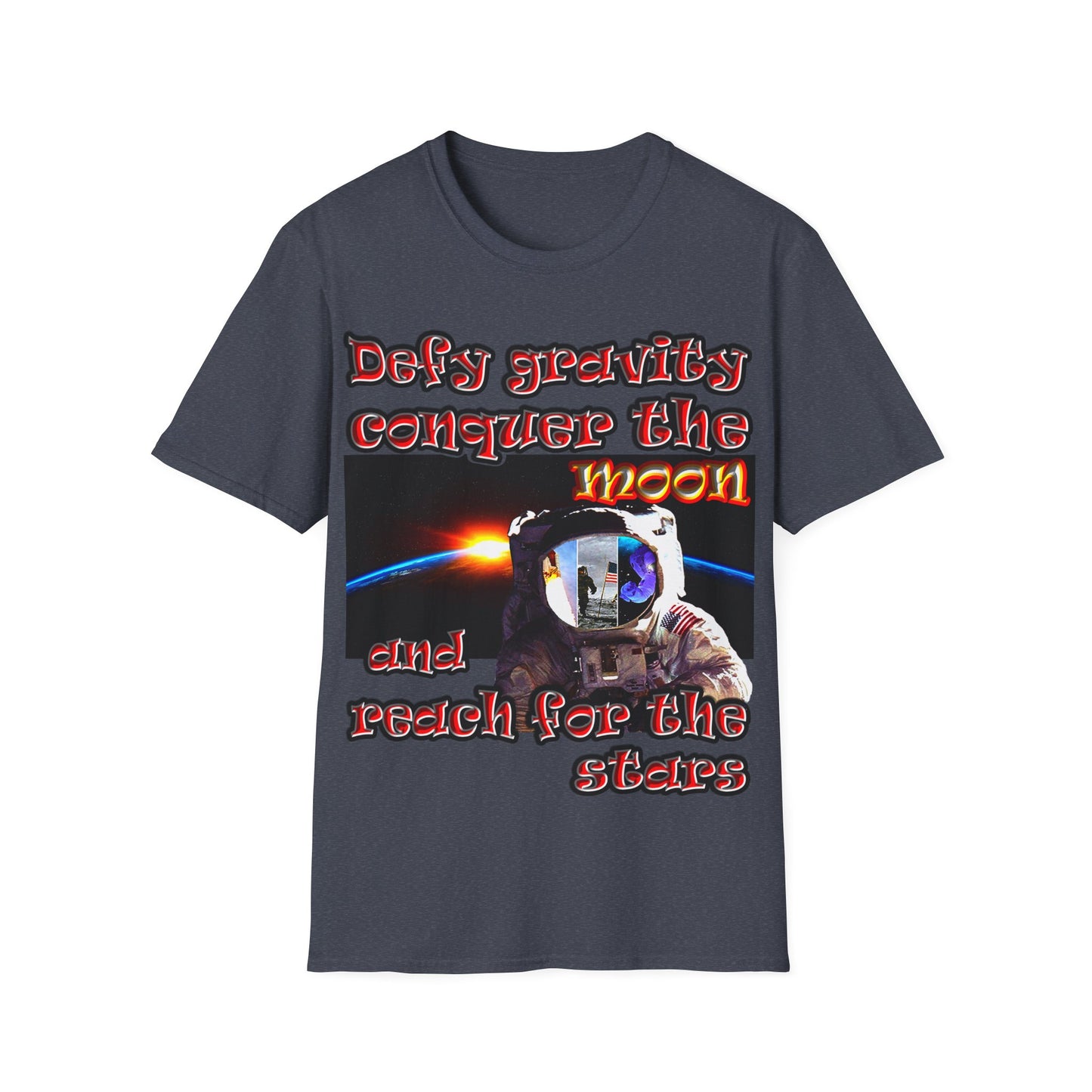 defy conquer reach - Unisex Softstyle T-Shirt