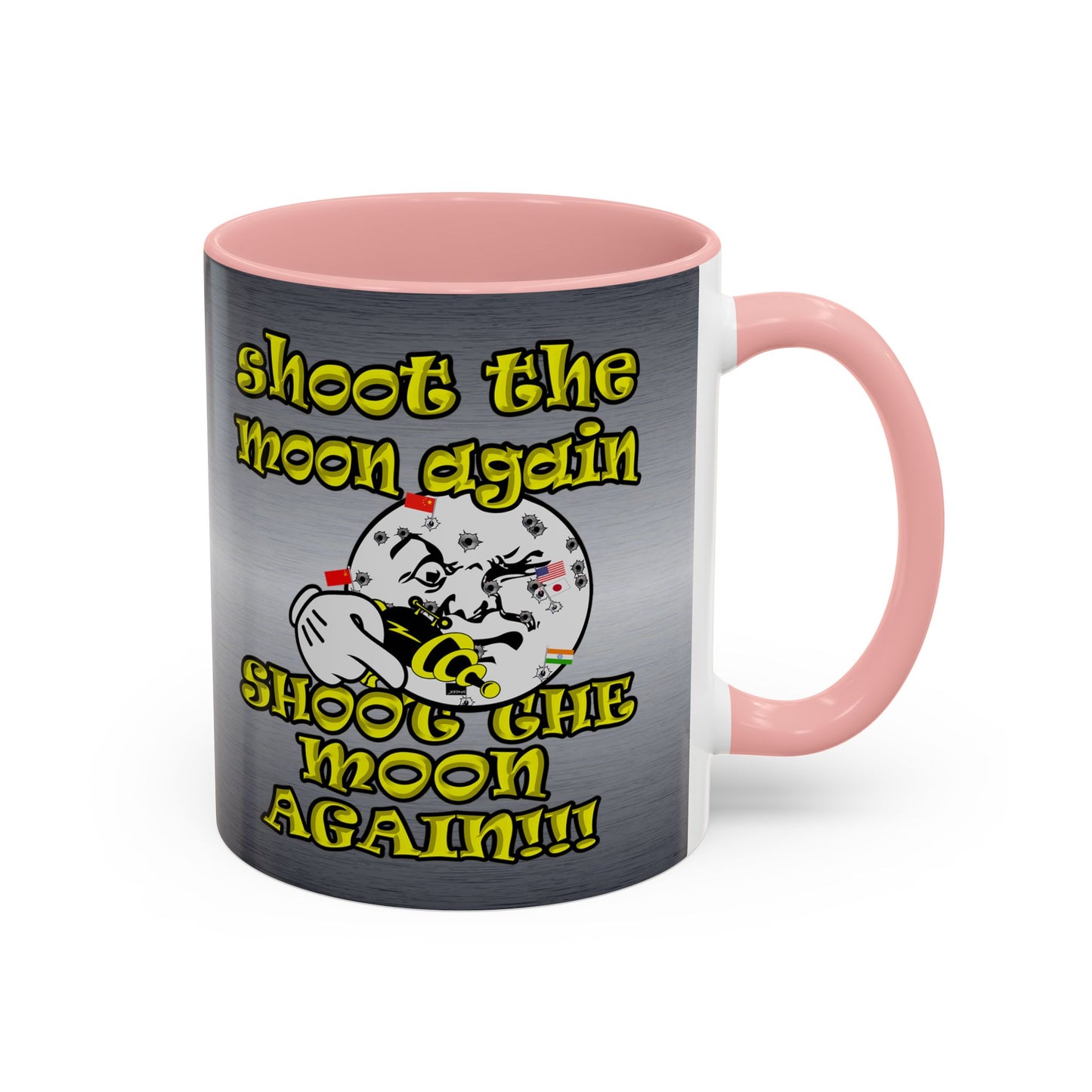 shoot the moon again - Accent Mug (brushed nickel)