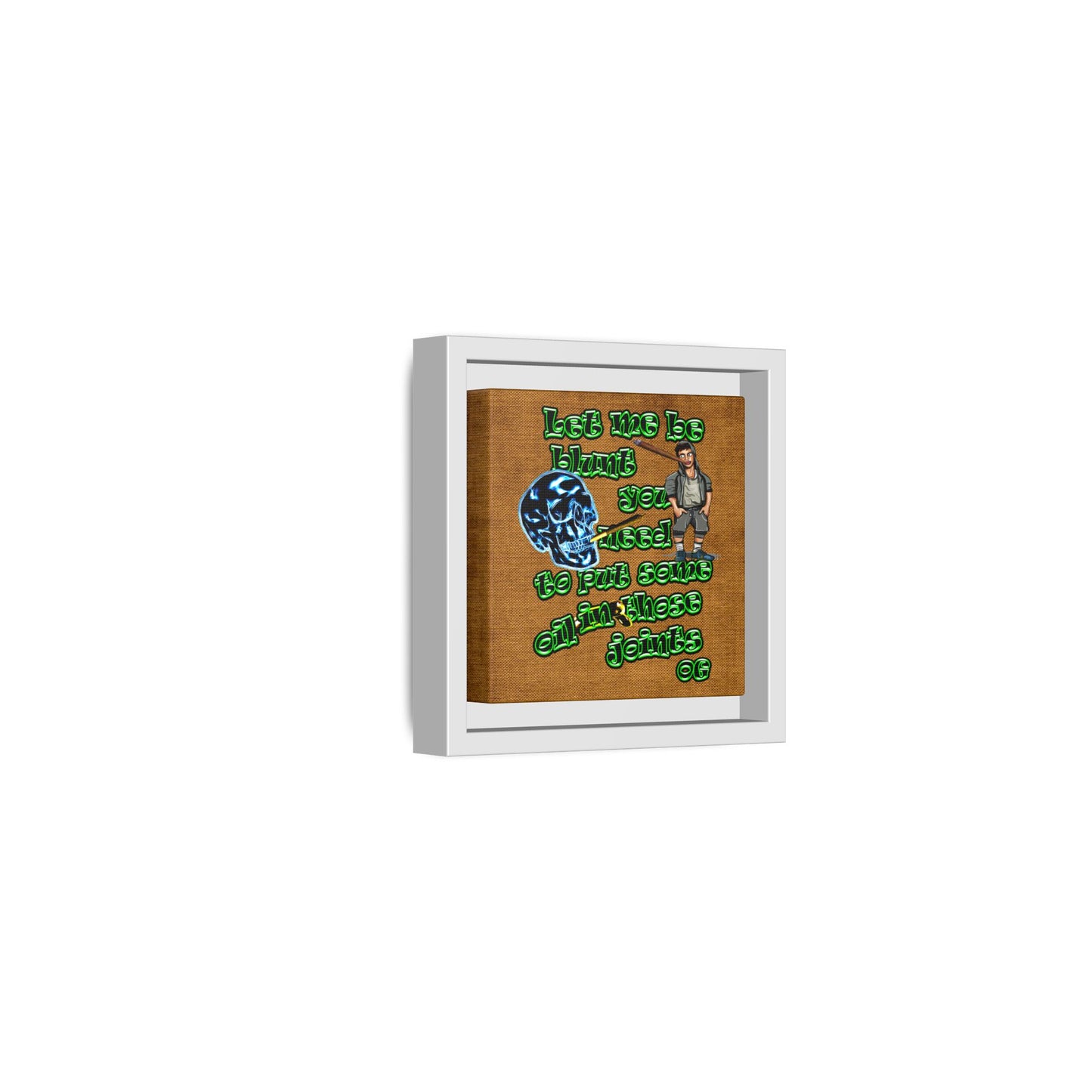 og - framed canvas art (brown papyrus)