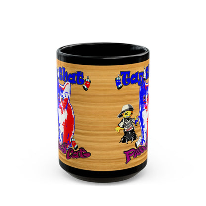 tag that - Black Mug (butterscotch wood finish)