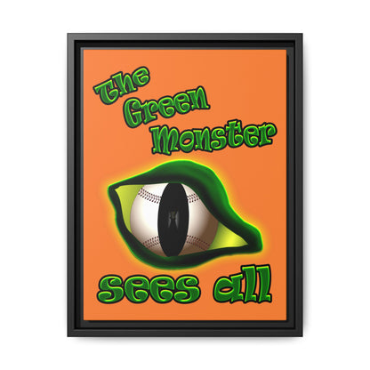 green monster - framed canvas art (crusta)
