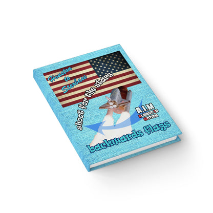 shoot for the stars - journal-lined (faded blue)