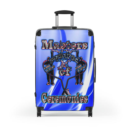 em cee squared - Suitcase (blue-white wave)