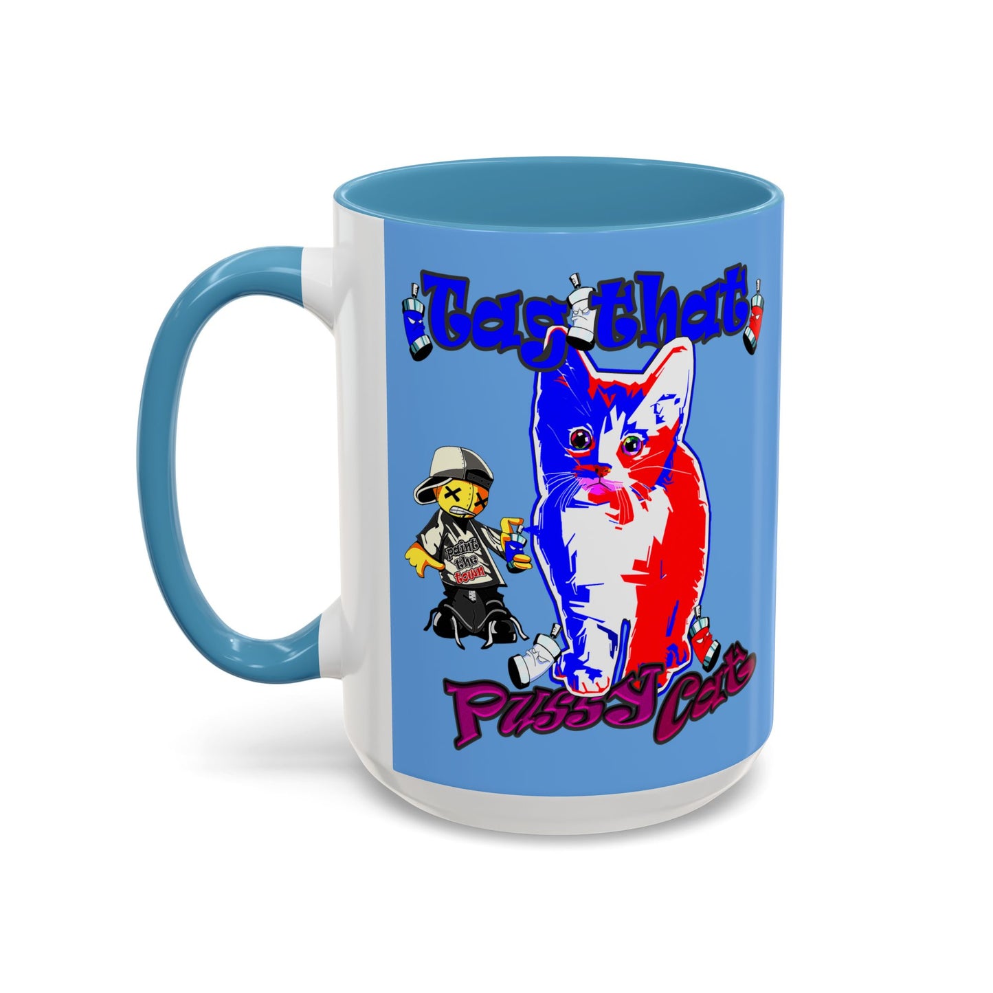 tag that - Accent Mug (light blue)