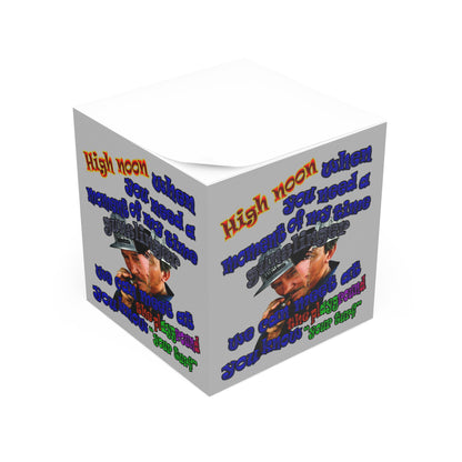 high noon - note cube (light grey)
