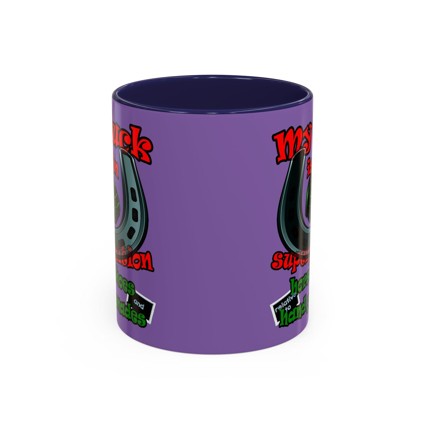 my luck - Accent Mug (light purple)