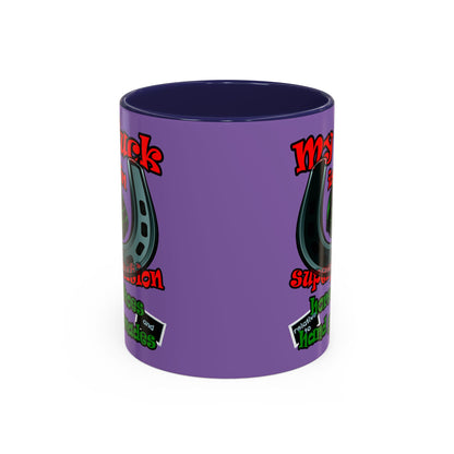 my luck - Accent Mug (light purple)