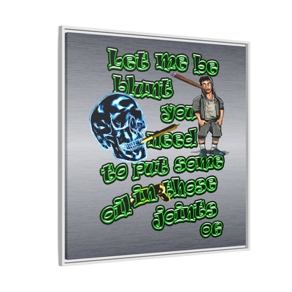 og - framed canvas art (brushed nickel)