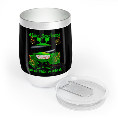 disc jockey - Chill Wine Tumbler (black)