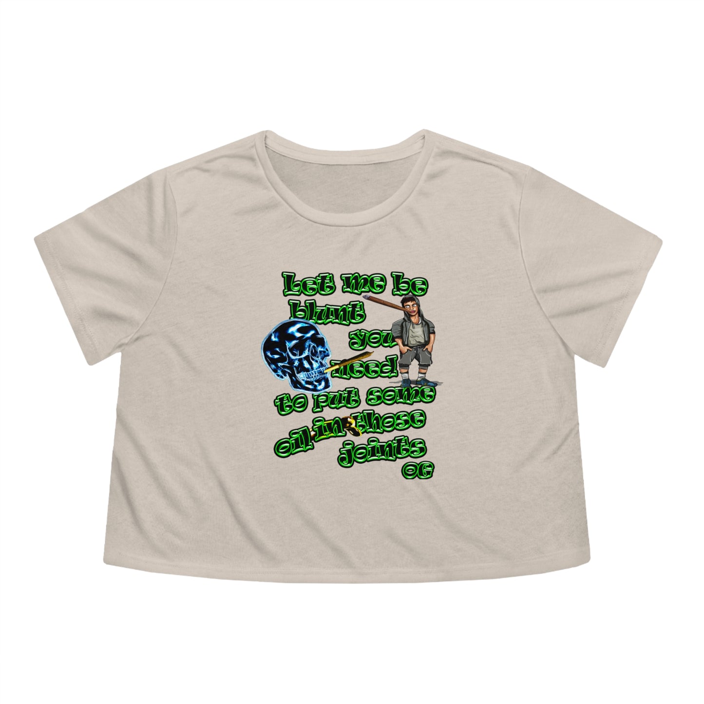 og - Women's Flowy Cropped Tee
