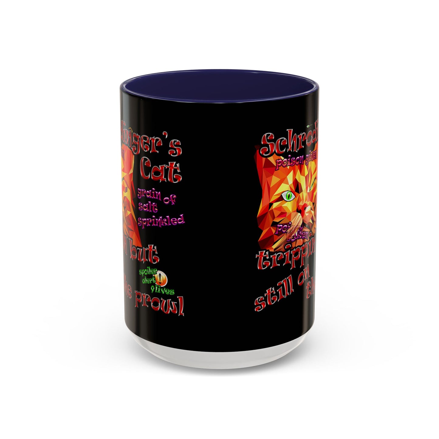 schrodinger's cat - Accent Mug (black)