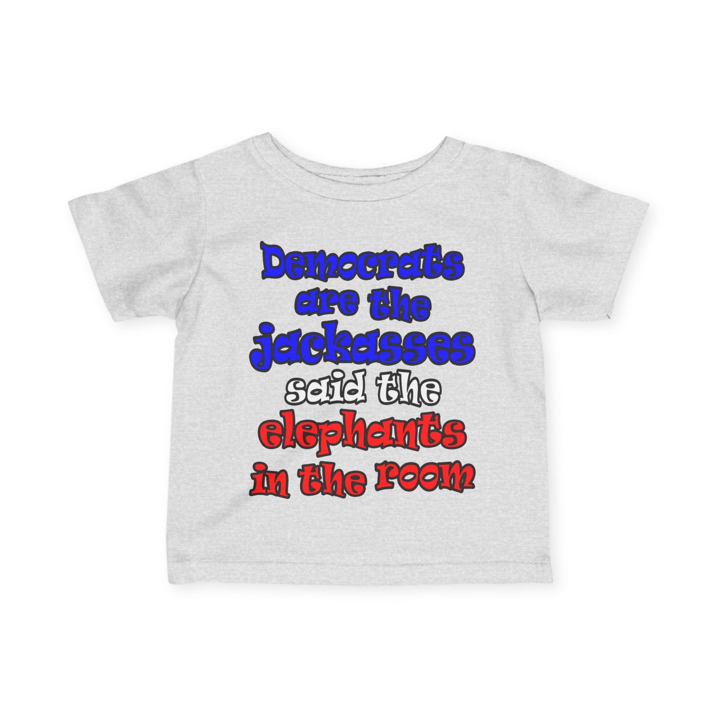 donkeys and elephants - Infant Fine Jersey Tee