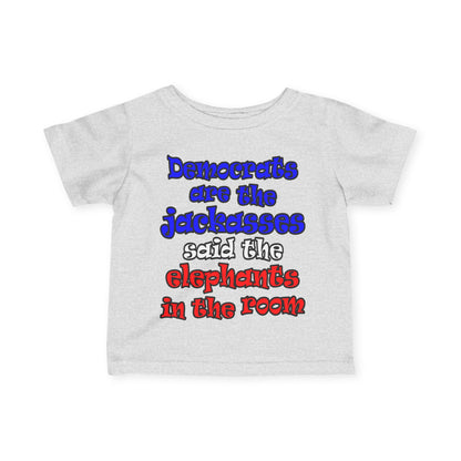 donkeys and elephants - Infant Fine Jersey Tee