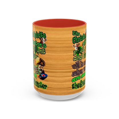 christmas spirits of boston - Accent Mug (butterscotch wood finish)