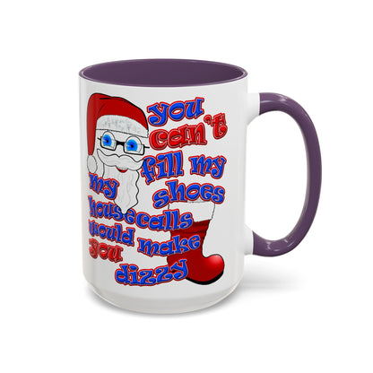 santa's shoes - Accent Mug (white)