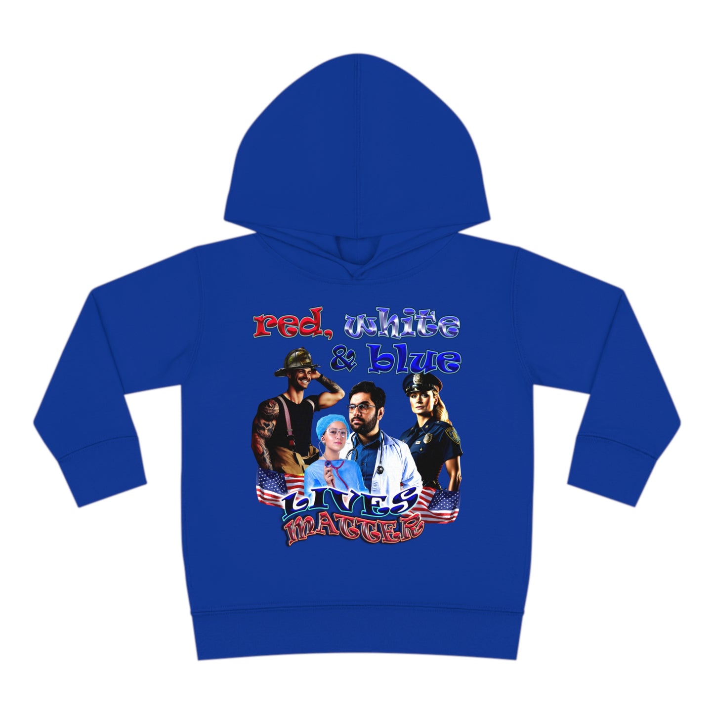 rw&b lives matter - Toddler Pullover Fleece Hoodie