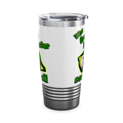 green monster - Ringneck Tumbler, 20oz (white)