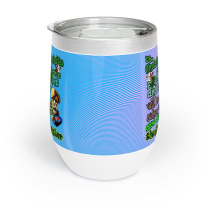 christmas spirits of boston - Chill Wine Tumbler (light blue-purple wave)