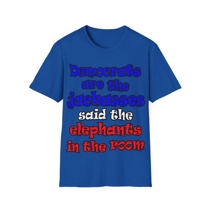 donkeys and elephants - Unisex Softstyle T-Shirt
