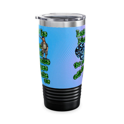 og - Ringneck Tumbler, 20oz (light blue-purple wave)