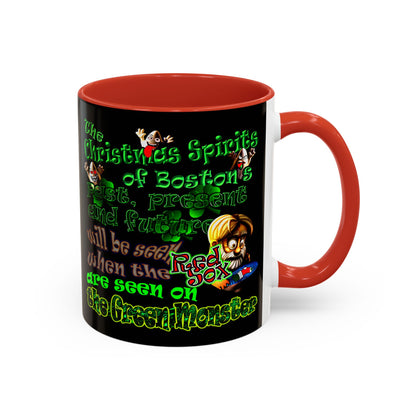 christmas spirits of boston - Accent Mug (black)