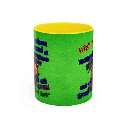 high noon - Accent Mug (green turf)