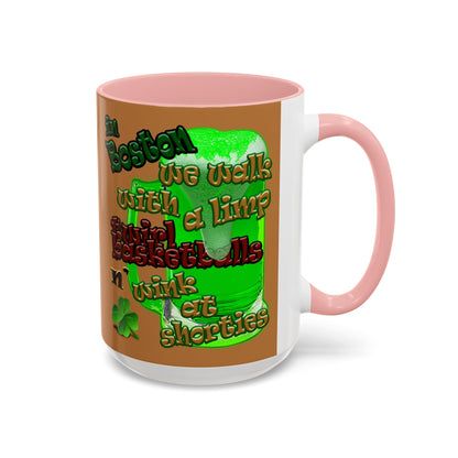 celtics logo - Accent Mug (light brown)