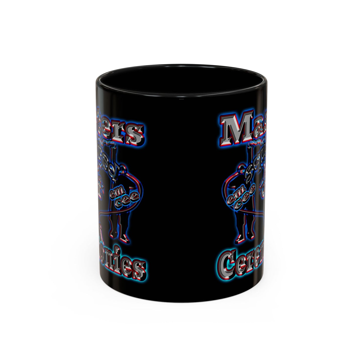 em cee squared - Accent Mug (black)