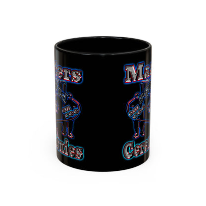 em cee squared - Accent Mug (black)